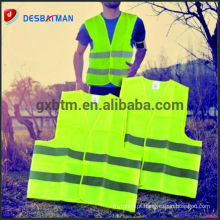 Coletes Refletive da segurança 120gsm feitos sob encomenda / Workwear de venda quente da segurança de Hi-Vis com logotipo impresso